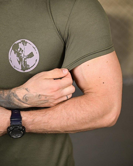 Тактическая потоотводящая футболка Palm oliva ПП4675 Одесса - изображение 5