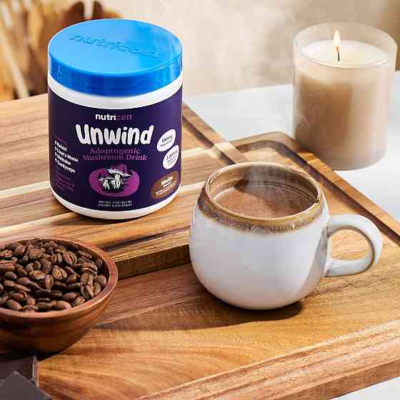 Nutrizen™ Unwind Adaptogenic Mushroom Drink, Mocha 252 g Луцьк