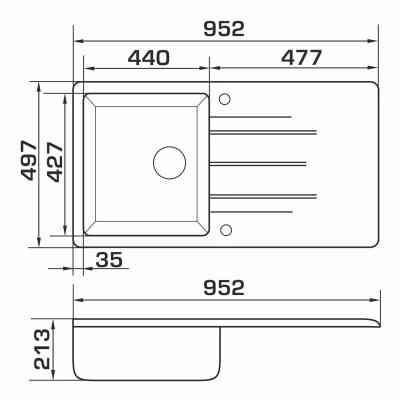 Мийка кухонна GRANADO MORA terra (gr2603) Вінниця