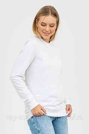 Світшот базовий утеплений Ray Basic жіночий білий (U0301W-White) XXL Київ