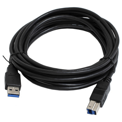 Кабель для принтера USB 3.0 AM/BM 3.0m black Patron (CAB-PN-AMBM-USB3-30) Вінниця - фото 1