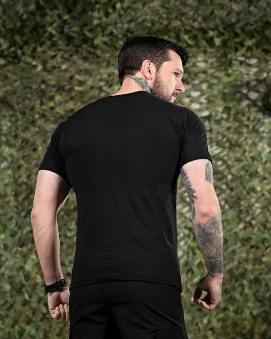 Хлопковая футболка hellboy (хорошее качество)  черная ВН1024 Одесса - изображение 3