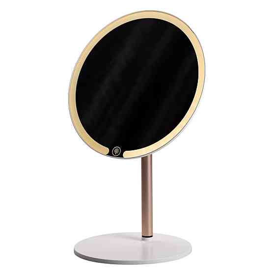 Yiwu Дзеркало косметичне з підсвічуванням кругле настільне Ø21 см для макіяжу Біле HP-10-7AW Коломыя