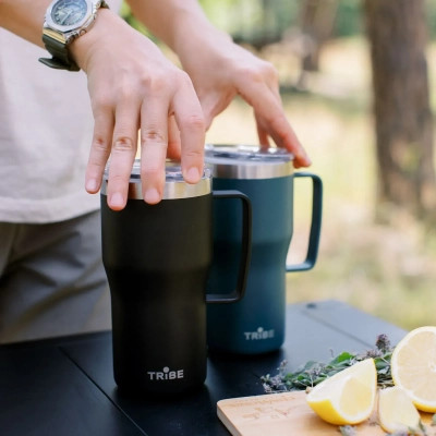 Термокружка Tribe Travel Mug 600 мл black (T-FA-0034-black) Вінниця - фото 10