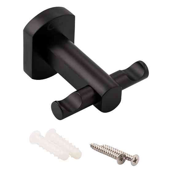 Гачок Qtap Liberty подвійний QTLIBBLM1154 Black Київ