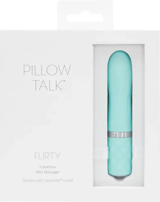 Розкішний вібратор PILLOW TALK - Flirty Teal з кристалом Сваровські, гнучка голівка Львів - фото 8