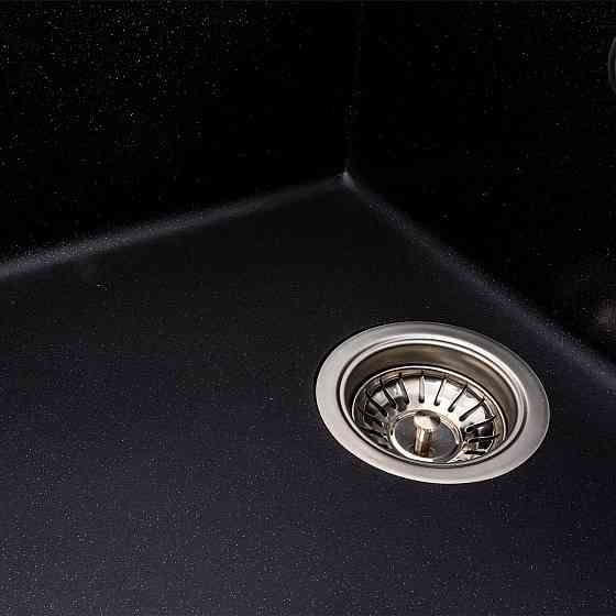 Кухонна мийка гранітна матова 7050 CASCADA VALESO чорний металік Коломыя