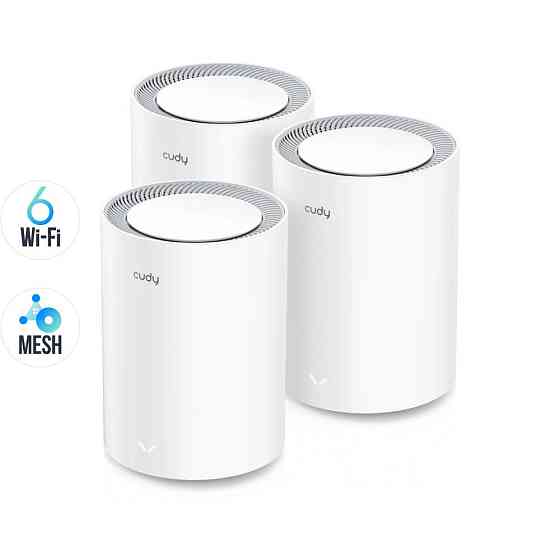 Маршрутизатор WiFi Mesh-система WiFi 6 Cudy M1800 дводіапазонний гігабітний AX1800 (3-Pack) Вінниця