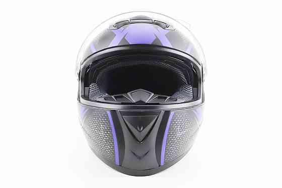 Шолом інтеграл, закритий+окуляри BLD-М61 S (55-56см), ЧОРНО-СИНІЙ Киев