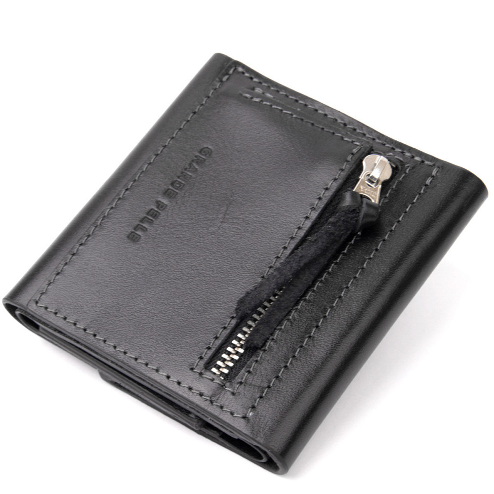 Портмоне кишенькове Чорне (GRANDE PELLE) Київ - фото 6