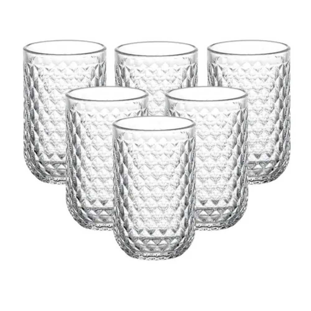 TS Kitchen Набір склянок 6 штук по 450 мл скляні прозорі Киев - изображение 1