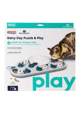 Интерактивная игрушка головоломка для кошек Капли дождя Petstages Rainy Day Puzzle and Play (Петстейджес) Запорожье