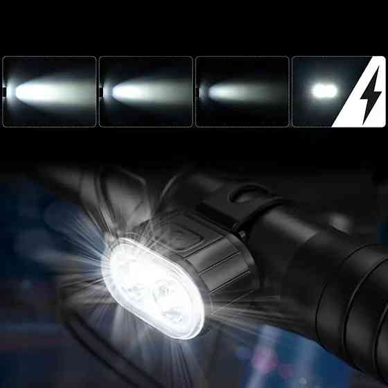 Велосипедний ліхтар із заднім габаритом,від USB,ZH-078 SBR Київ