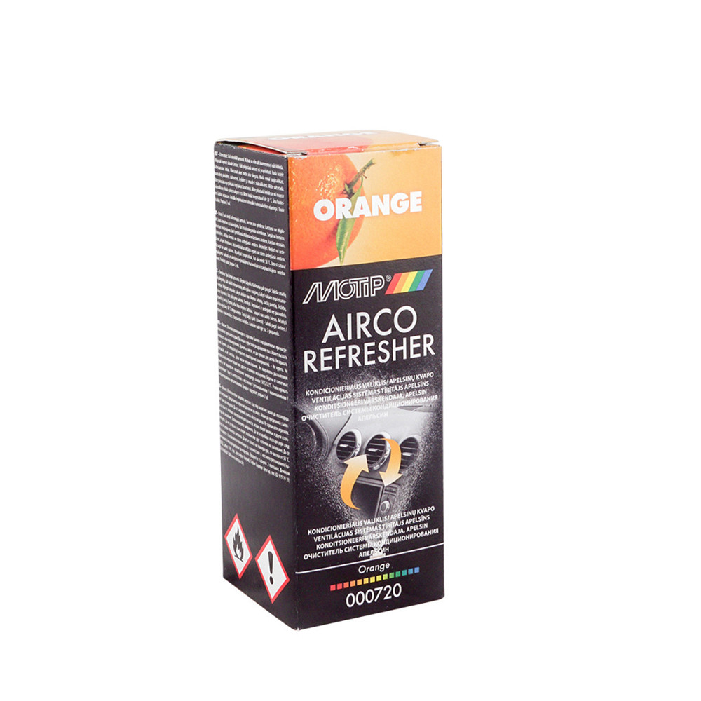 MOTIP Airco Refresher Апельсин 150 мл — освіжувач системи кондиціювання автомобіля 000720BS Ковель - фото 1