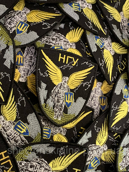 Шеврон Янгол НГУ (Форма щит. На липучці) Розмір 8x7см Київ - фото 3