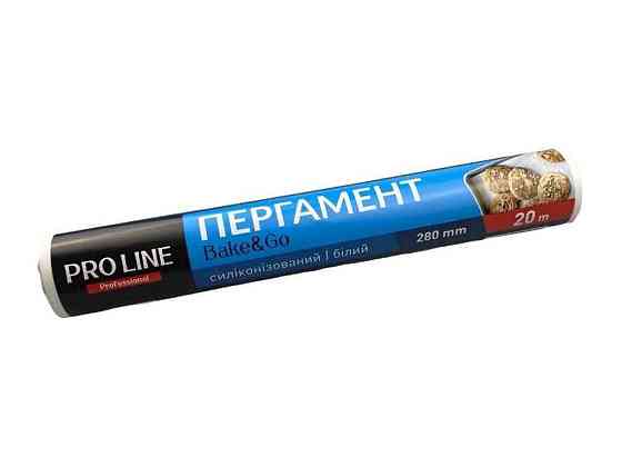 Пергамент для випікання 20м Білий 28см силікон ТМ ProLine Київ