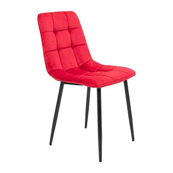 Стілець крісло м'який AlbaDesign U Florida Red чорні ніжки Червоний Київ