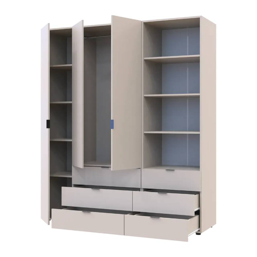 Шкаф для одежды Doros Гелар Кашемир 3ДСП с пеналом 176.2х49.5х203.4 (DRS-011922) Львов - изображение 4