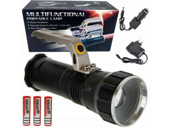 Перезаряжаемый светодиодный фонарь-прожектор с зумом Киев