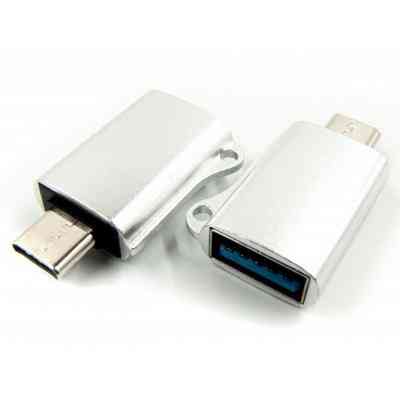 Переходник OTG USB - Type-C grey Dengos (ADP-019) Винница