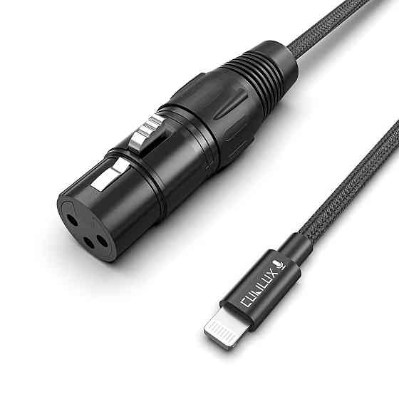 Мікрофонний кабель Cubilux XLR (мама) на Lightning Луцк