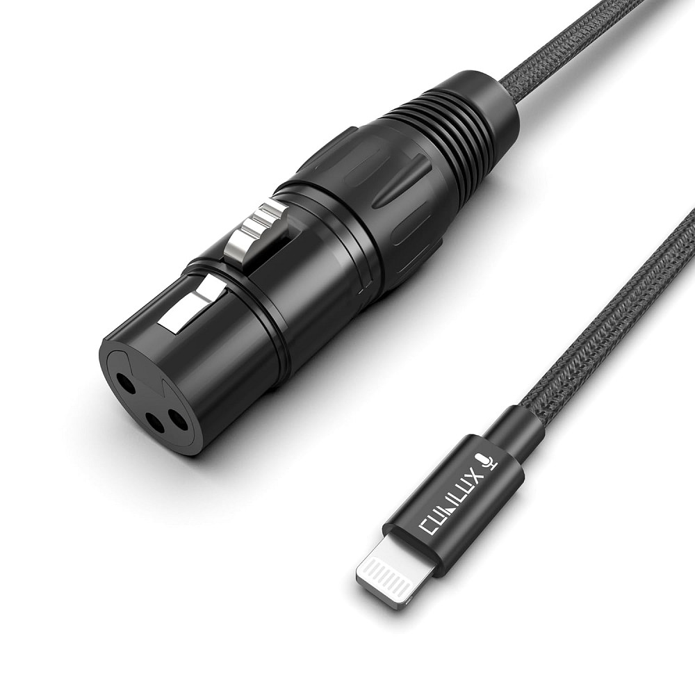 Мікрофонний кабель Cubilux XLR (мама) на Lightning Луцк - изображение 1