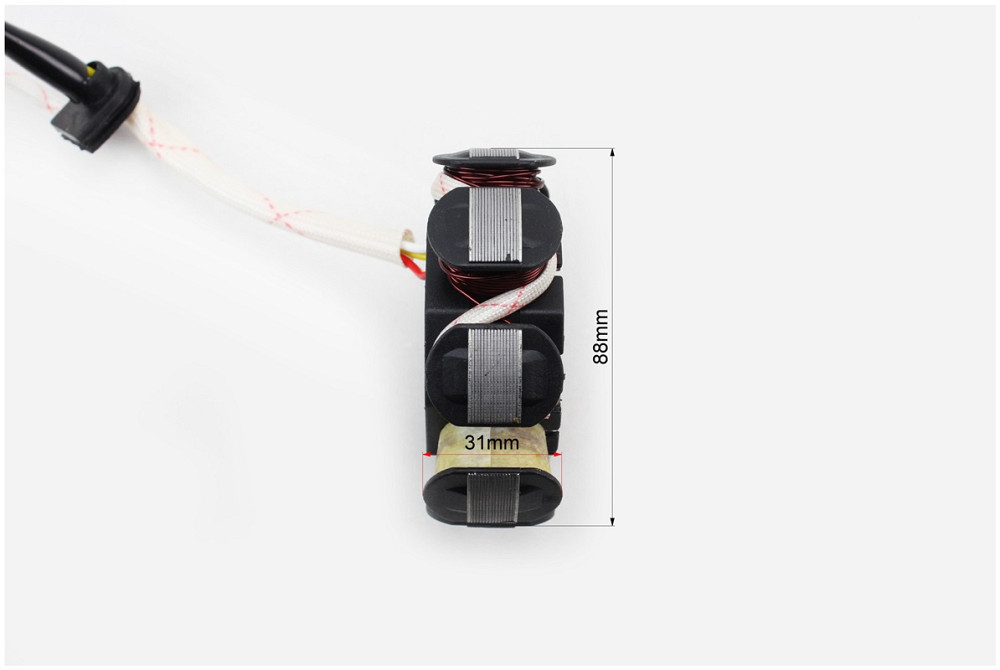 Статор магнето (генератора) (8 котушок роз'єм "мама 2 + 2") висота 31мм Київ - фото 4