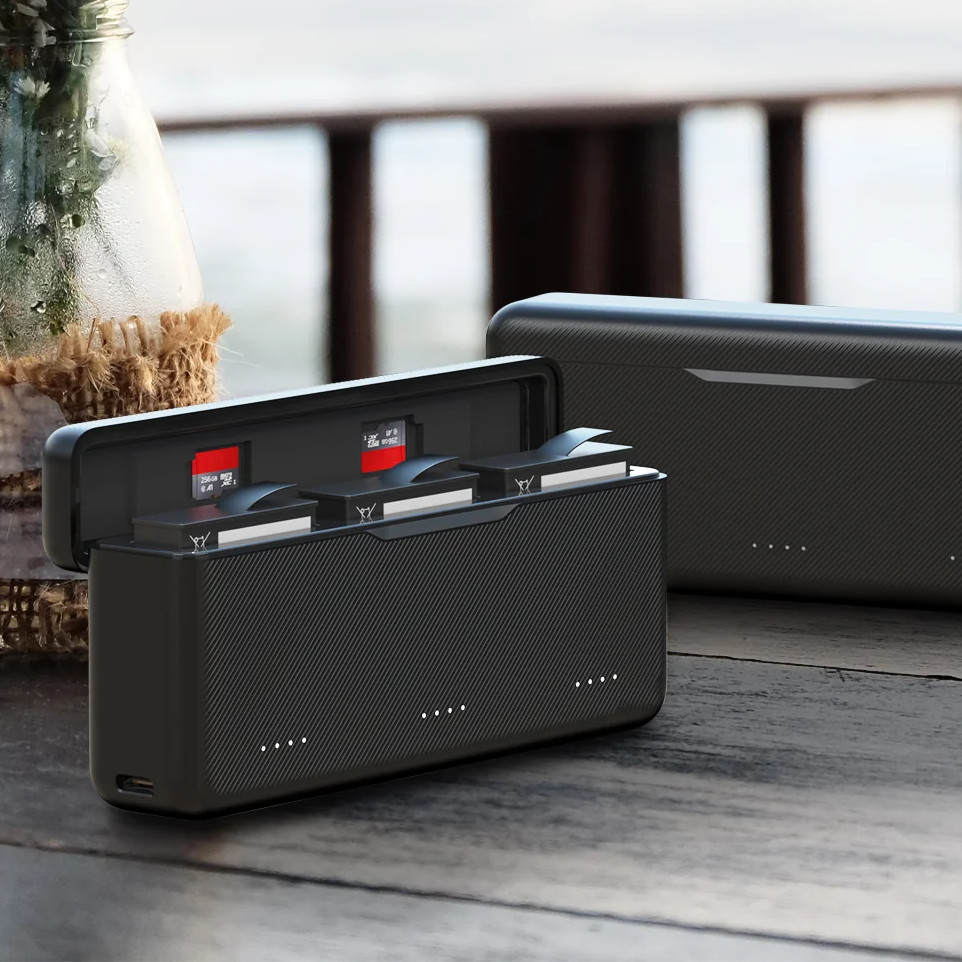 Зарядка DJI Action 5 Pro три слоти PD3 Telesin S0-BCG-34-TDJ Київ - фото 4