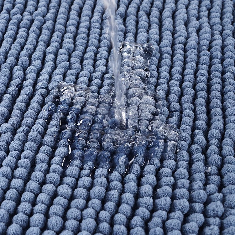 Коврик для ванны и душа мягкий длинный ворс 40*60 Bathlux, нескользящий ковер, Голубой Каменец-Подольский - изображение 3