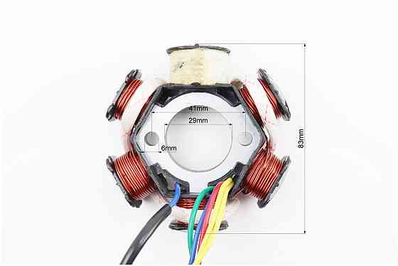 Статор магнето (генератора) (6 котушок роз'єм "мама 4+1") Київ
