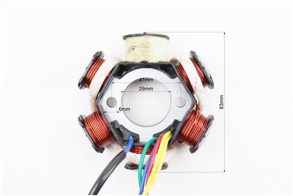 Статор магнето (генератора) (6 котушок роз'єм "мама 4+1") Київ - фото 3