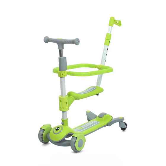 Самокат детский трехколесный 3 в 1 JR3-127-GR, колеса со светом Винница