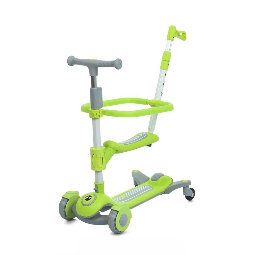 Самокат дитячий триколісний 3 в 1 JR3-127-GR, колеса зі світлом Вінниця - фото 1