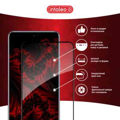 Стекло защитное Intaleo Full Glue Huawei Nova 10 SE Black (1283126546495) Винница