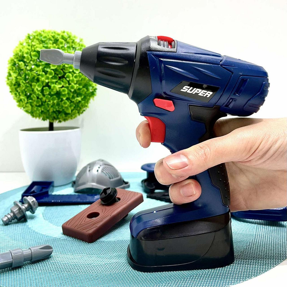 Набір інструментів електродриль та 14 предметів Синій Вид 1 (6801-2-3) Чернігів - фото 7