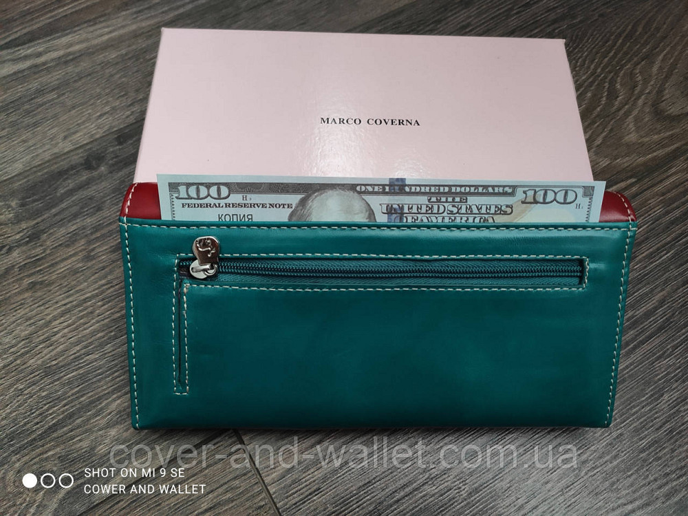 Класичний жіночий гаманець червоного кольору на магнітній фіксації Marco Coverna 2-6061 Київ - фото 5