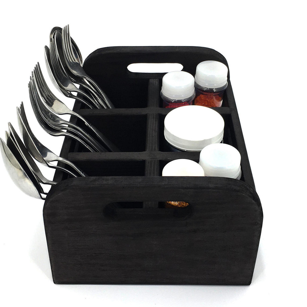 Підставка для столових приладів "Лекка" венге Миколаїв - фото 5