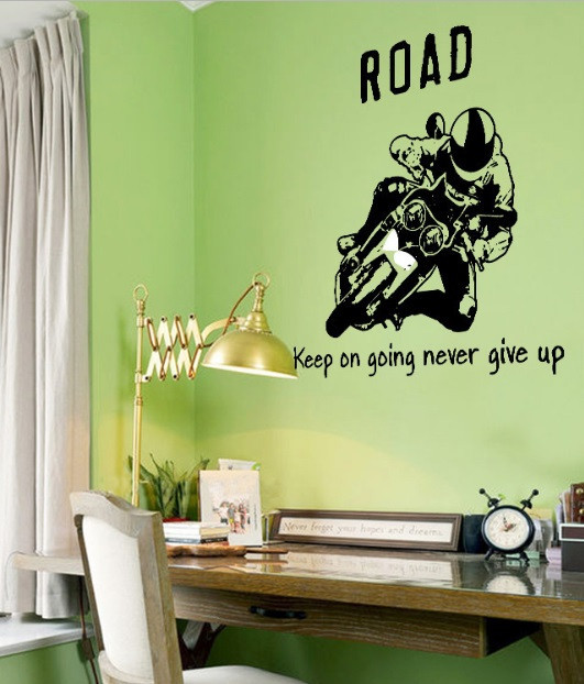 Интерьерная наклейка на стену Мотоциклист Киев - изображение 6