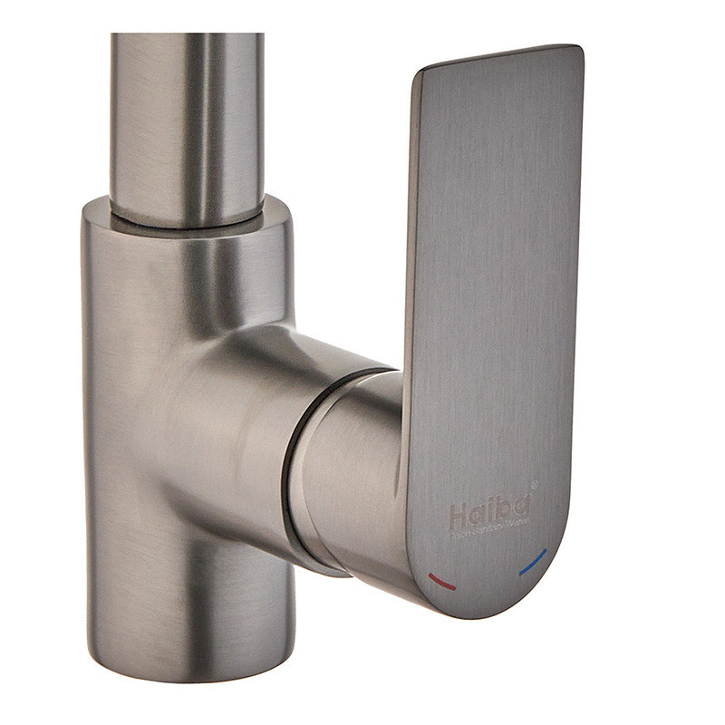 Кухонный смеситель Haiba Alex 018 Graphite HB3999 Харьков - изображение 3