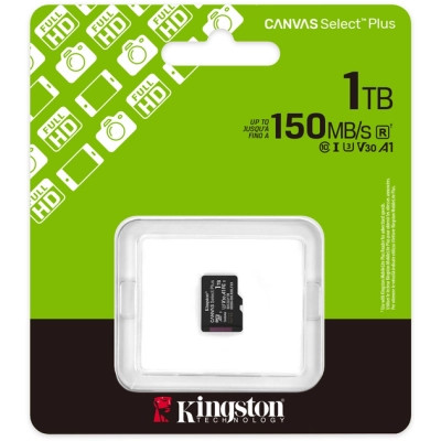 Карта пам&apos;яті Kingston 1TB microSDXC class 10 UHS-I U3 V30 A1 Canvas Select Plus (SDCS3/1TBSP) Вінниця - фото 3