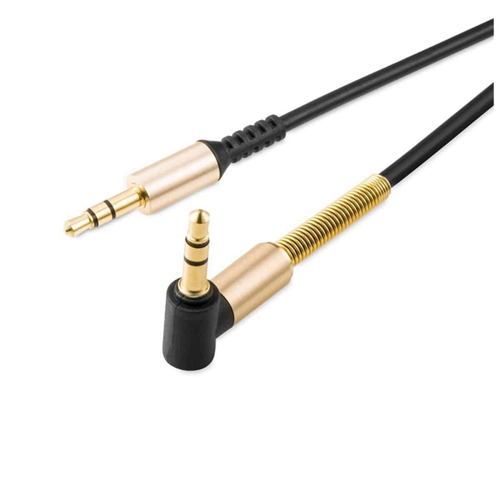 Аудiокабель HOCO UPA02 AUX Spring Audio cable Black Київ - фото 3