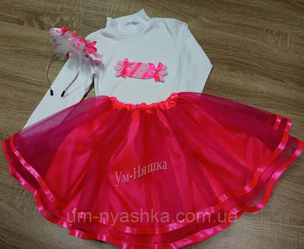 Цукерка Костюм цукерки Дитяча святкова сукня + обруч Кривой Рог - изображение 7