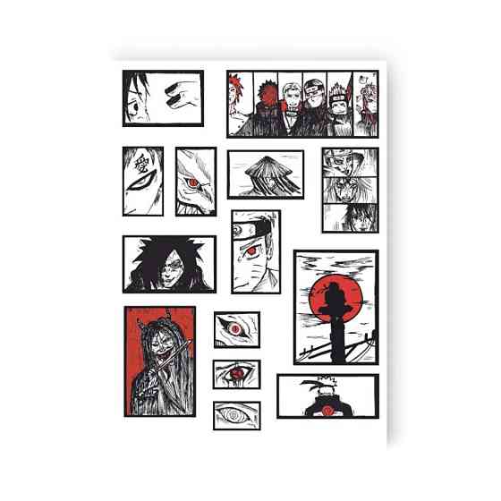 Набор временных татуировок «NARUTO» LB-193 Винница
