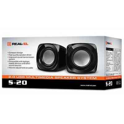 Акустическая система REAL-EL S-20 black Винница