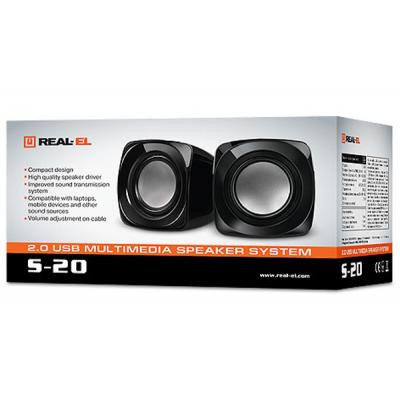 Акустическая система REAL-EL S-20 black Винница - изображение 2