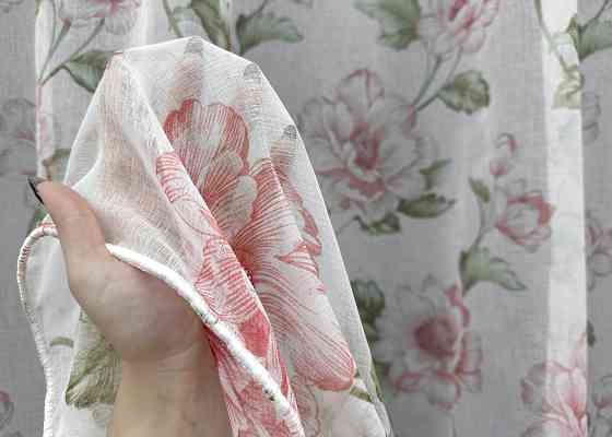 Тюль VR-Textil 1867т Flora Батист Різнобарвний 400х270 см (42-1376) Київ