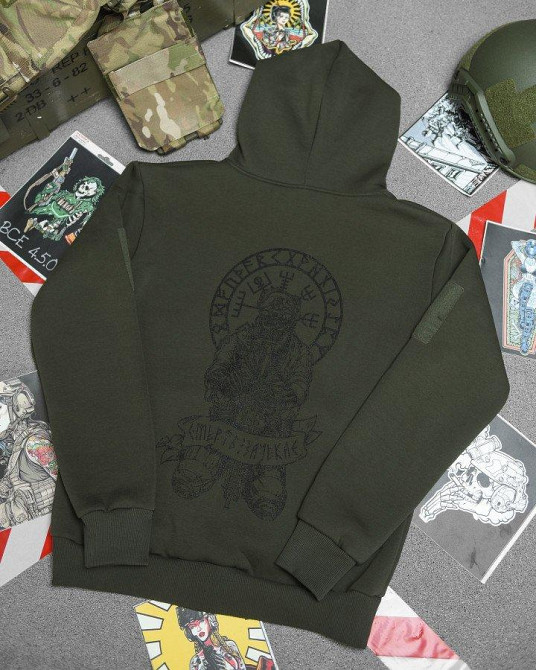 Худі CELEO на флісі руни оливи ВТ3853 Одеса - фото 1