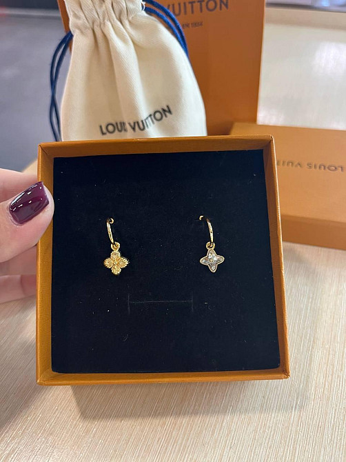 Луї Віттон сережки / Louis Vuitton з різними квіточками Одеса - фото 3