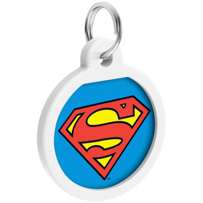 Адресник для тварин WAUDOG Smart ID з QR паспортом "Супермен-герой", коло 25 мм (0625-1009ru-eng) Вінниця - фото 2