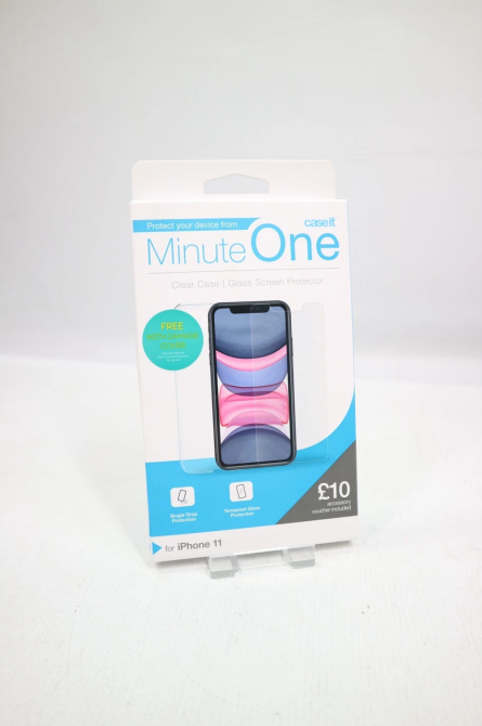 Прозрачный чехол Case•it для Apple iPhone 11 с защитной пленкой Minute One в комплекте — силиконовый гелевый чехол Киев - изображение 4